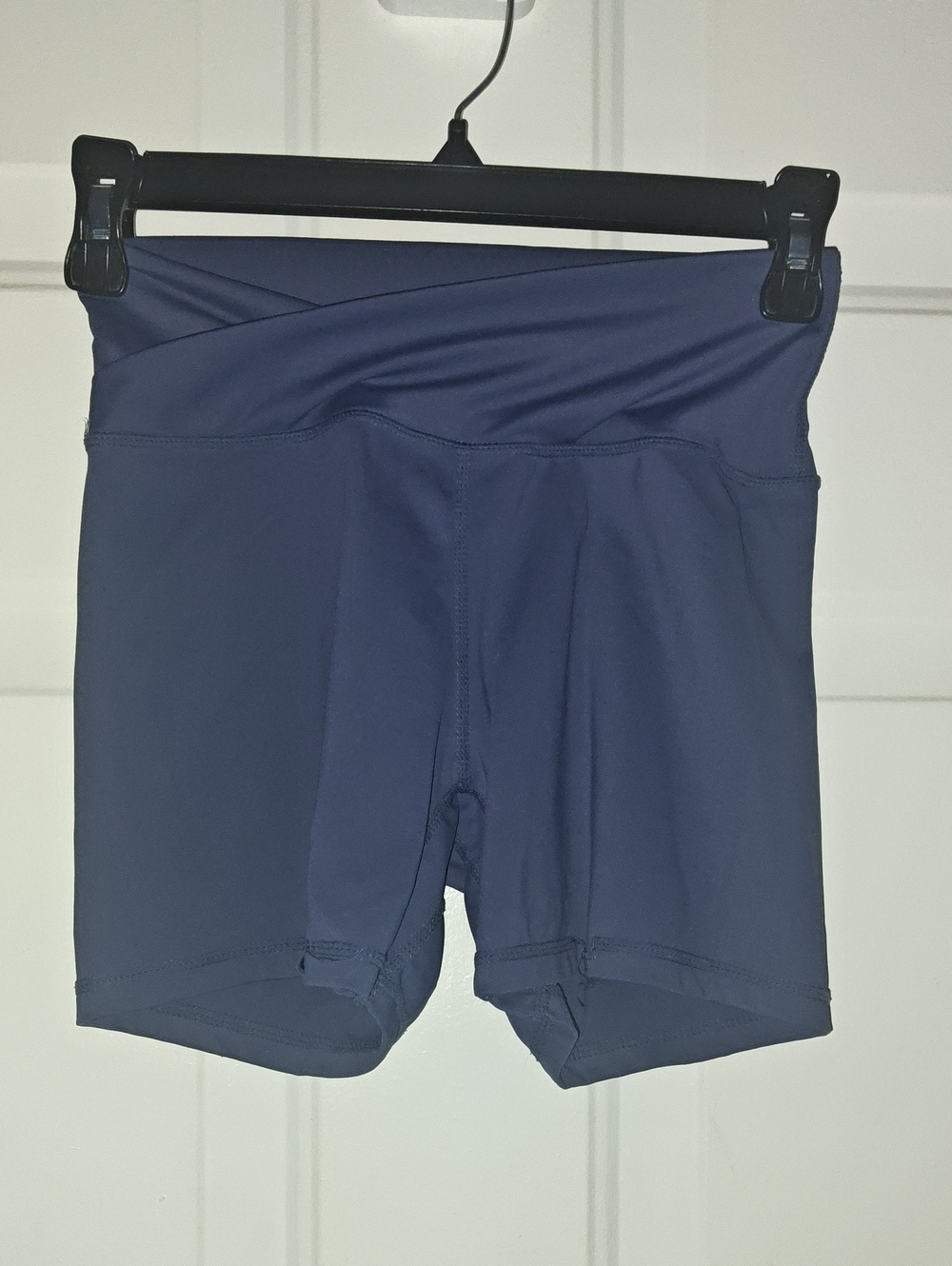 High-Waist Navy Women's Performance Shorts